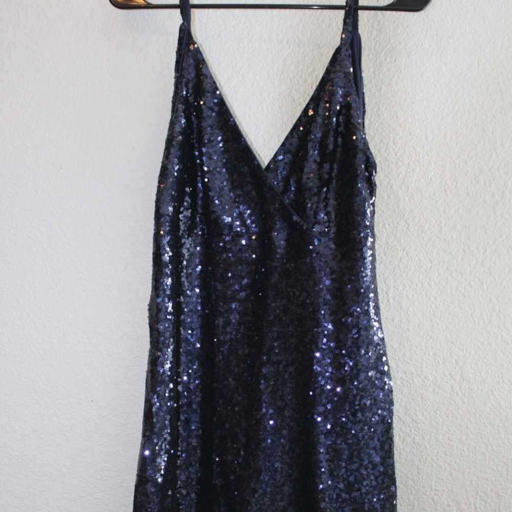Lulus Sparkling Navy Dress